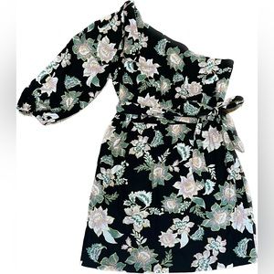 Who What Wear | One Shoulder Floral Dress